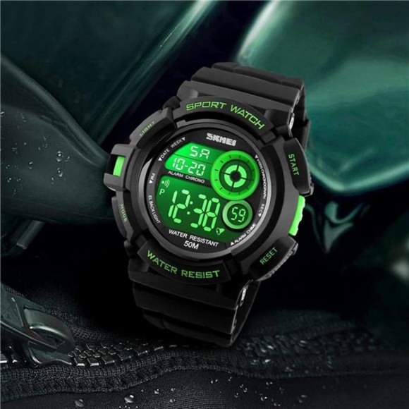 Mens Military Multifunction Digital LED Watch Electronic Waterproof Alarm Quartz - Picture 3 of 6